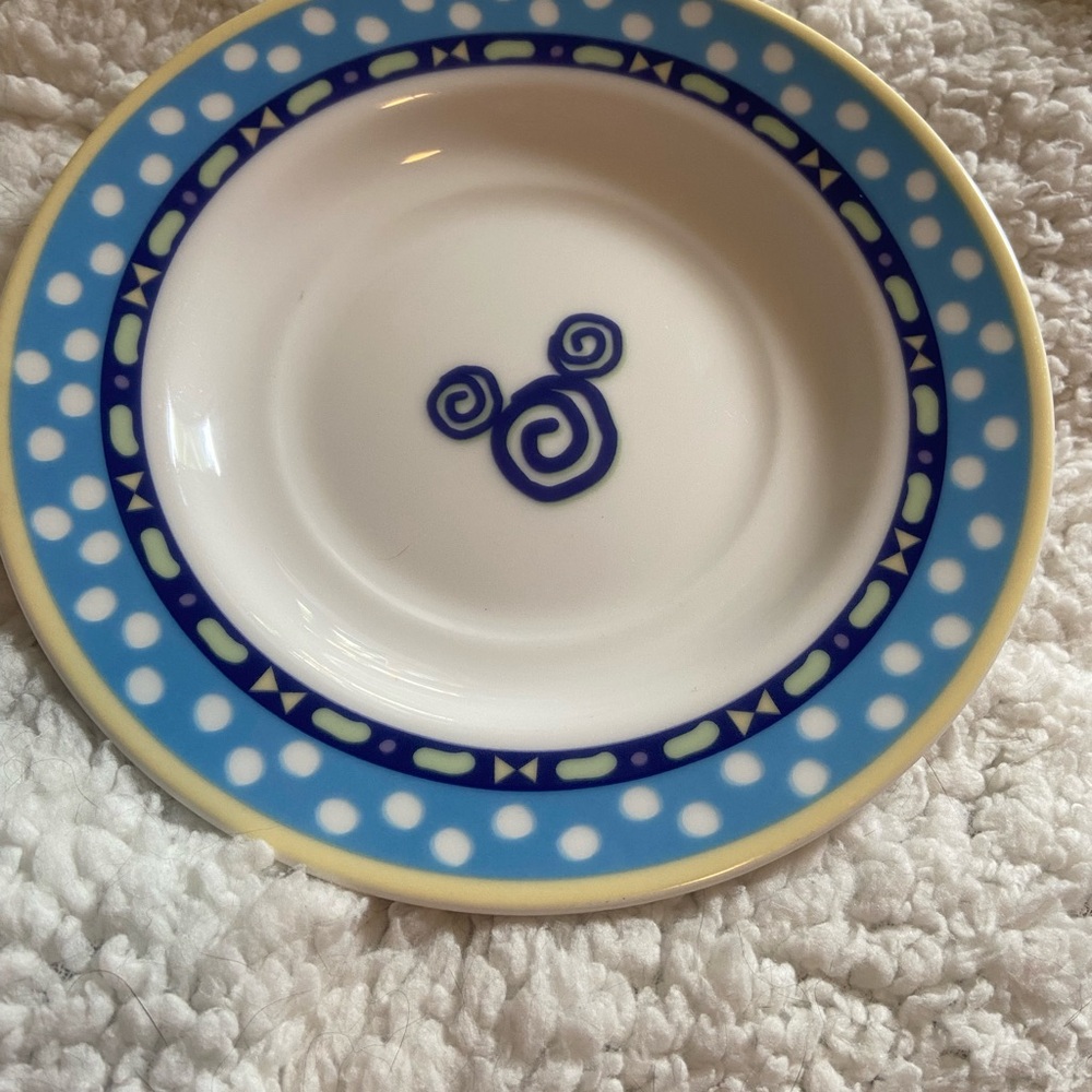 Disney Blue and White Ceramic plate - Picture 6 of 7